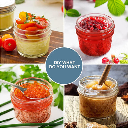 Mini Glass Mason Spice Jars With Separable Lids Canning Jars For Honey Jam Jelly Wedding Favors  Or 3