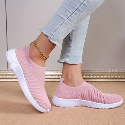 Breathable Elastic Flat Sneakers For Women Lightweight Summer Shoes 1
