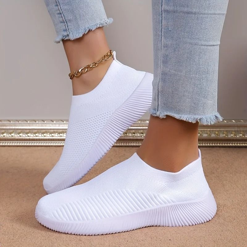 Breathable Elastic Flat Sneakers For Women Lightweight Summer Shoes 3
