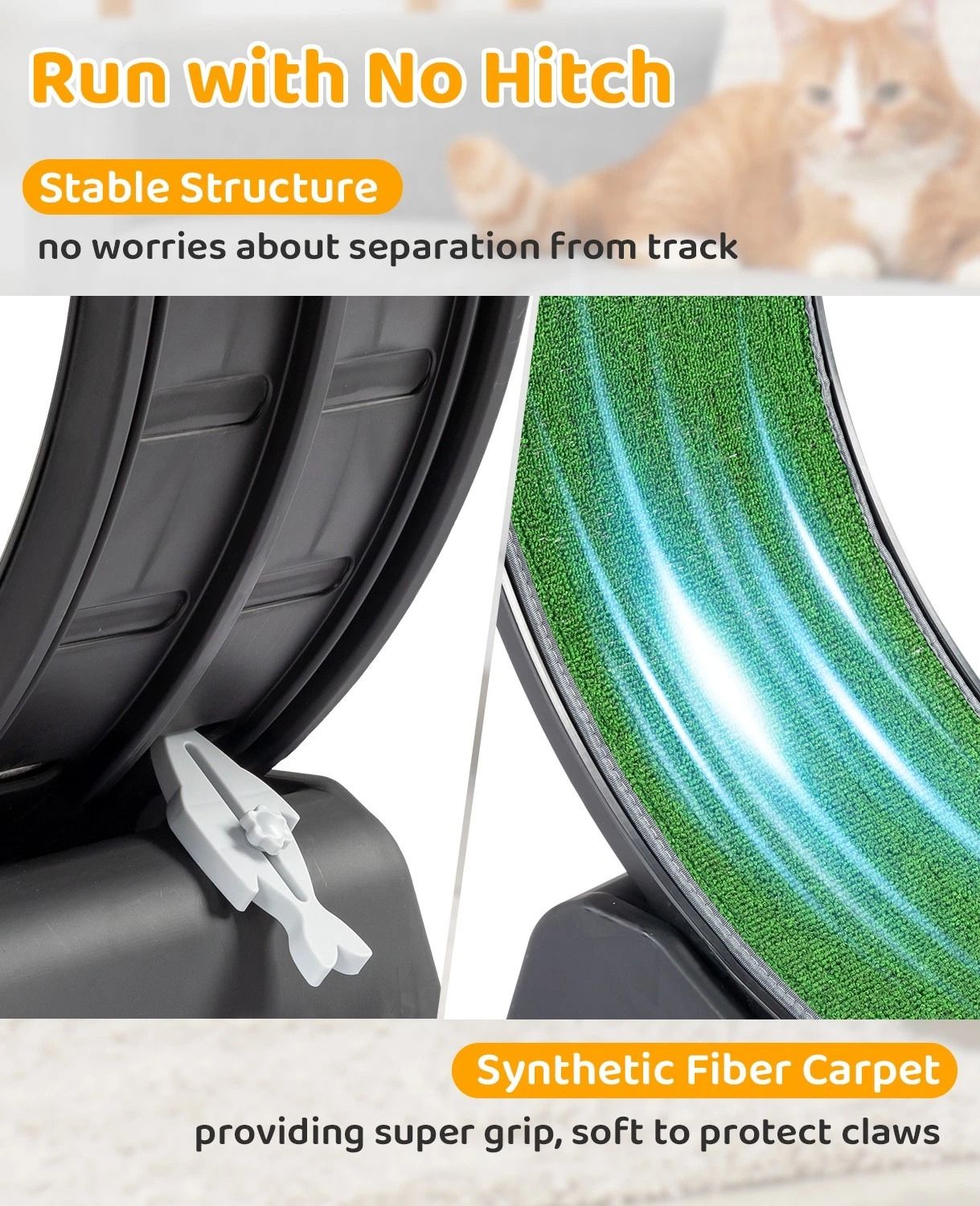 Cat Exercise Wheel Cat Wheels For Indoor Cats Cat Treadmill Wheel Exerciser With Carpeted Runway Ca 2
