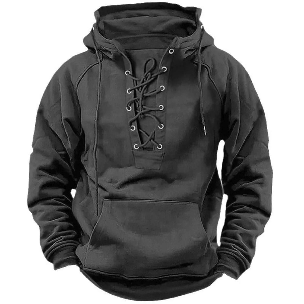Mens Retro Hooded Casual Jacket Loose Fit Autumn Winter Outdoor 9