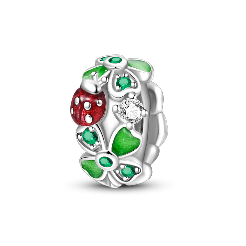 Sterling Silver Rainbow Zircon Butterfly Dragon Beads, Colorful Silicone Stopper Charms Fit DIY Bracelets Jewelry