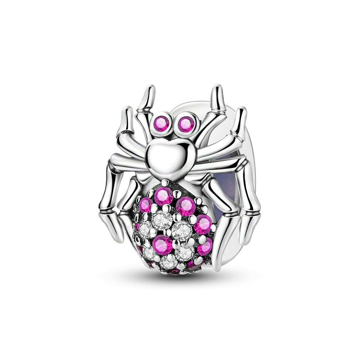 Sterling Silver Rainbow Zircon Butterfly Dragon Beads, Colorful Silicone Stopper Charms Fit DIY Bracelets Jewelry