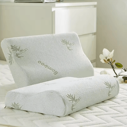 Bamboo Fiber Memory Foam Pillow for Neck Support and Relief