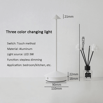 Rechargeable LED Table Lamp With Touch Sensor And Dimming Control 1