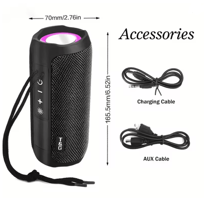 Portable Wireless Bluetooth Speaker With LED Light And FM Radio 1