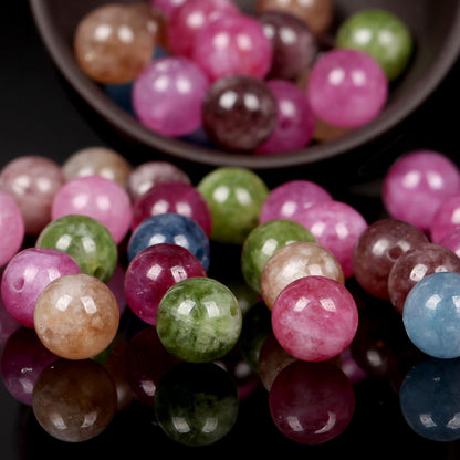 Natural Round Tiger Eye Amazonite Lava Turquoises Agates Jaspers Garnet Spacer Loose Stone Beads Fo 8