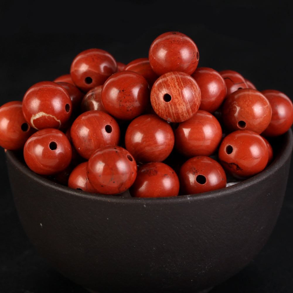 Natural Round Tiger Eye Amazonite Lava Turquoises Agates Jaspers Garnet Spacer Loose Stone Beads for Handmade Bracelets