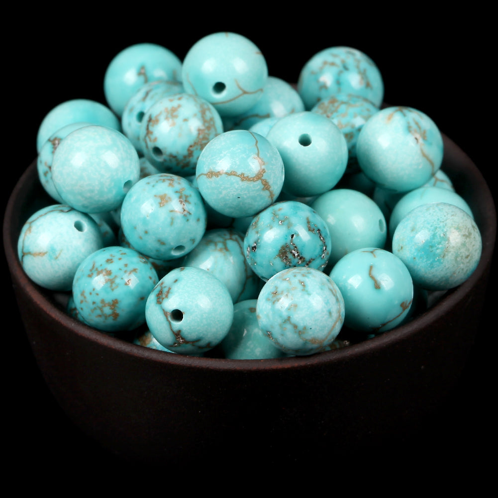 Natural Round Tiger Eye Amazonite Lava Turquoises Agates Jaspers Garnet Spacer Loose Stone Beads for Handmade Bracelets