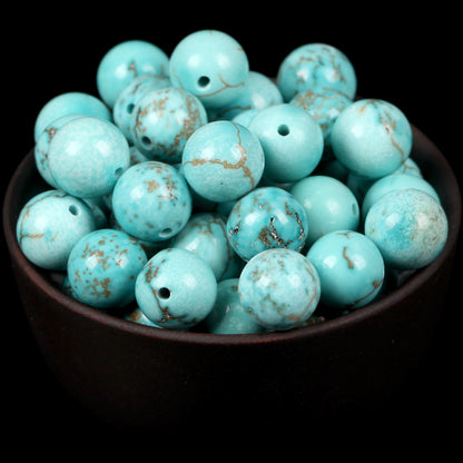 Natural Round Tiger Eye Amazonite Lava Turquoises Agates Jaspers Garnet Spacer Loose Stone Beads for Handmade Bracelets