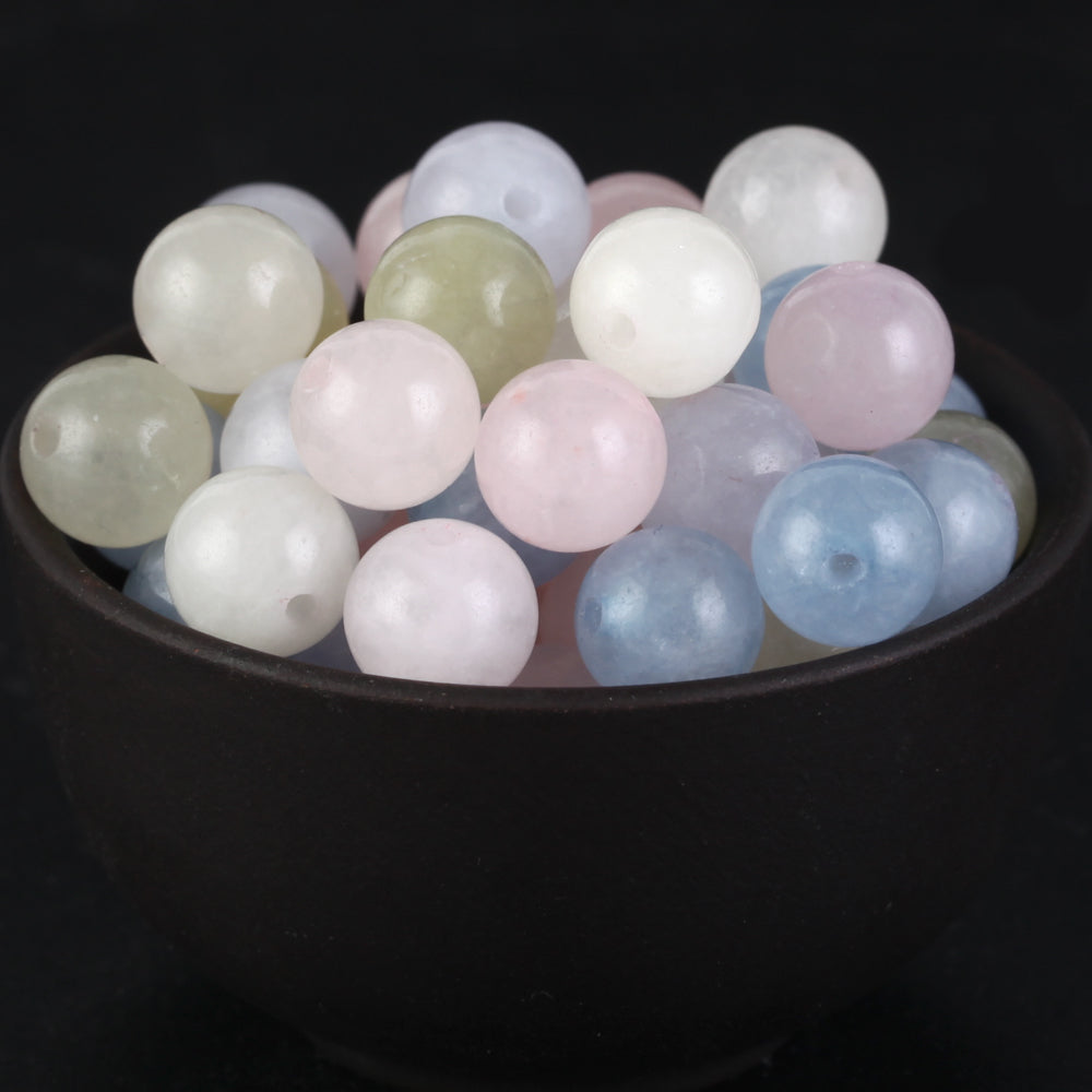 Natural Round Tiger Eye Amazonite Lava Turquoises Agates Jaspers Garnet Spacer Loose Stone Beads for Handmade Bracelets