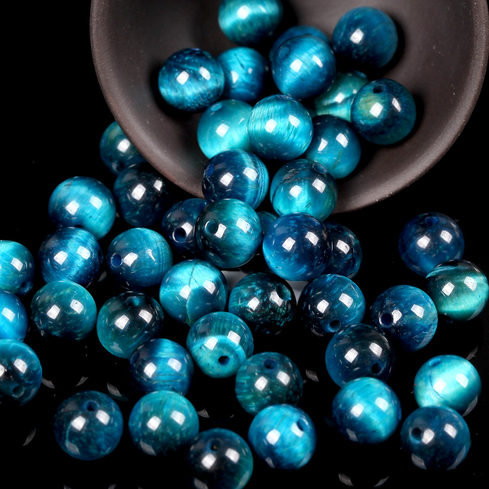 Natural Round Tiger Eye Amazonite Lava Turquoises Agates Jaspers Garnet Spacer Loose Stone Beads for Handmade Bracelets