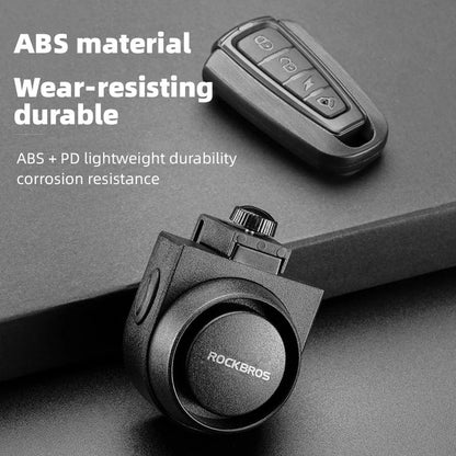 ROCKBROS Electric Bike Alarm Bell With Wireless Remote And Type C Rechargeable Anti Theft Vibration 1