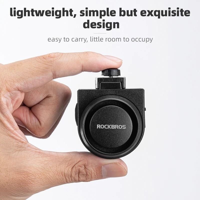 ROCKBROS Electric Bike Alarm Bell With Wireless Remote And Type C Rechargeable Anti Theft Vibration 3
