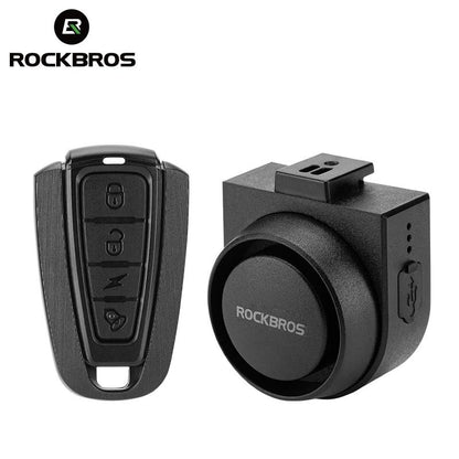 ROCKBROS Electric Bike Alarm Bell With Wireless Remote And Type C Rechargeable Anti Theft Vibration 6