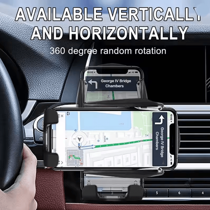 30W Fast Wireless Car Charger With Automatic Phone Mount 1