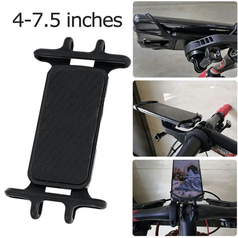 Universal Bike Phone Holder Shockproof Silicone Mount 4