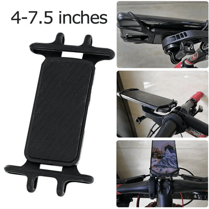 Universal Bike Phone Holder Shockproof Silicone Mount 4