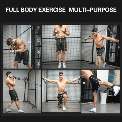11 Piece Resistance Bands Set With Handles And Door Anchor 5