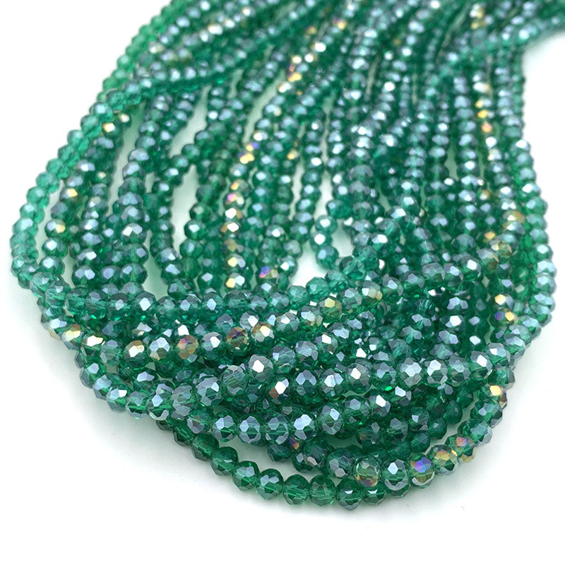 Crystal Beads Rondelle Loose Spacer Glass Faceted Beads For Jewelry Making DIY Needlework Bracelets 3