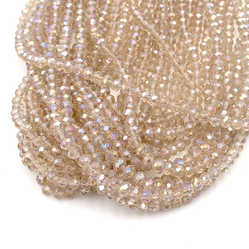 Crystal Beads Rondelle Loose Spacer Glass Faceted Beads For Jewelry Making DIY Needlework Bracelets 2