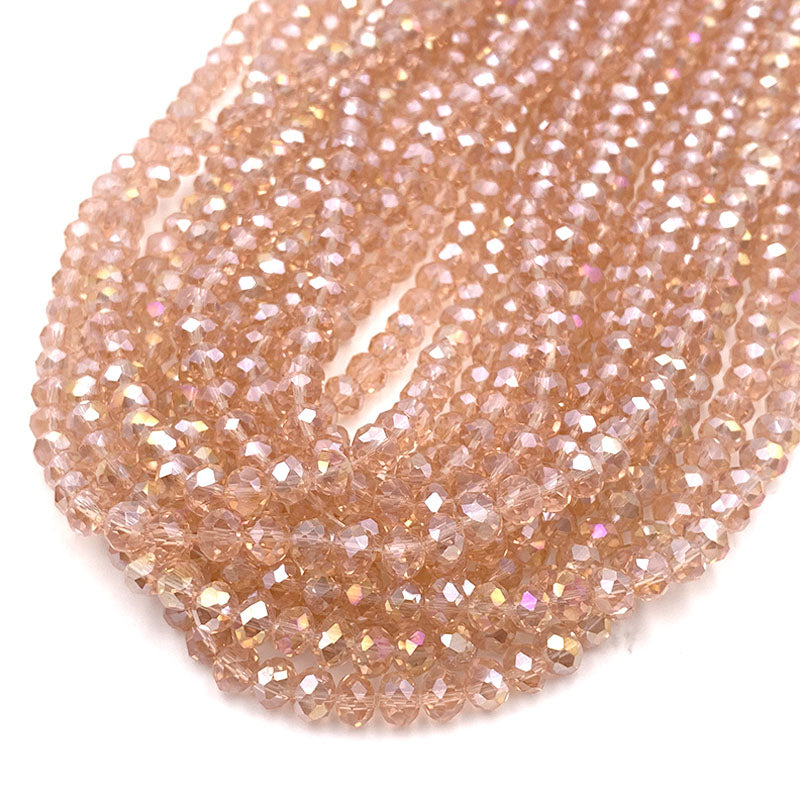 Crystal Beads Rondelle Loose Spacer Glass Faceted Beads For Jewelry Making DIY Needlework Bracelets 4