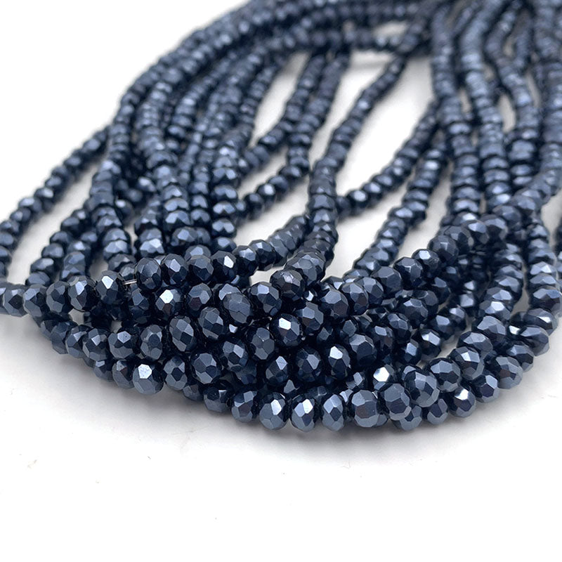 Crystal Beads Rondelle Loose Spacer Glass Faceted Beads for Jewelry Making, DIY Needlework, Bracelets & Jewelry