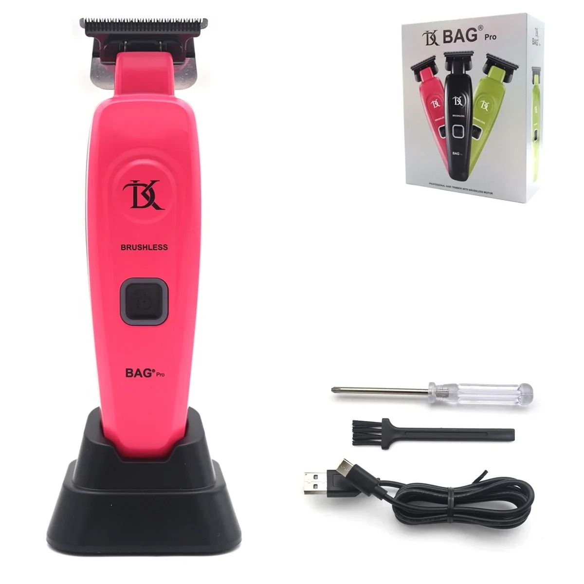 Professional Full Metal Hair Clipper With Ceramic Blade And Charging Base 12