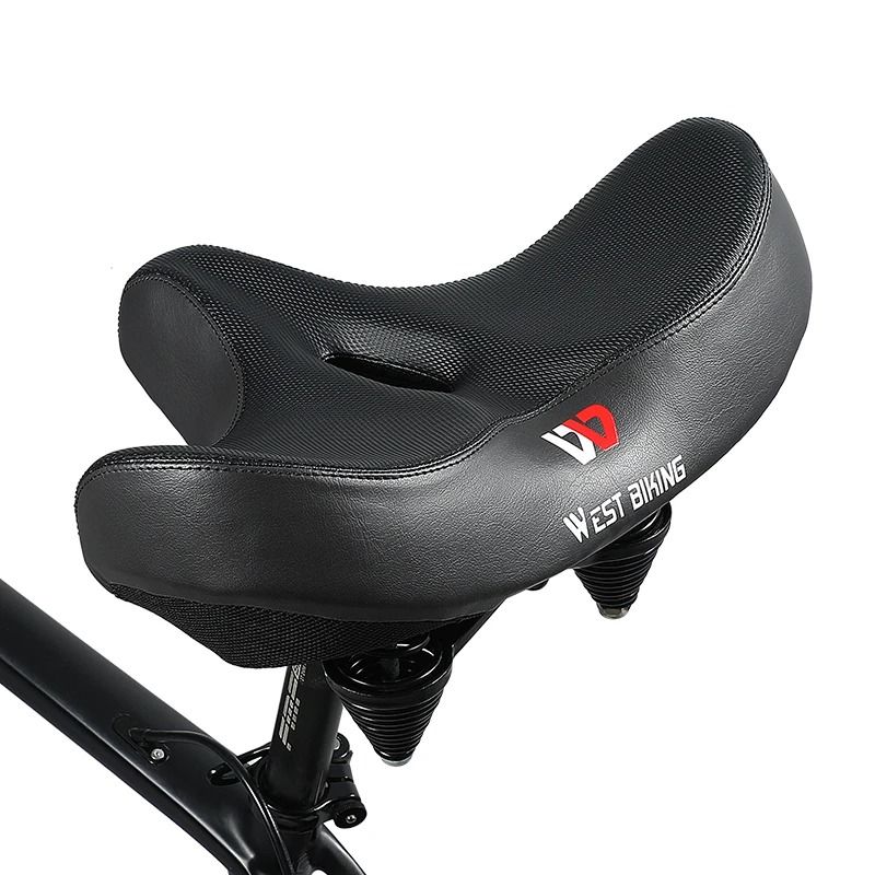 Ergonomic Soft Bicycle Saddle Wide Comfortable Cushion Seat