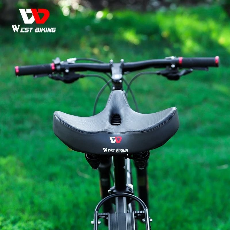 Ergonomic Soft Bicycle Saddle Wide Comfortable Cushion Seat 1