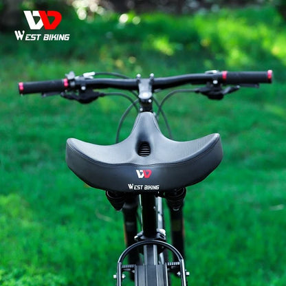 Ergonomic Soft Bicycle Saddle Wide Comfortable Cushion Seat 1