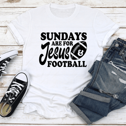 Sundays Are For Jesus  Football Tee 2