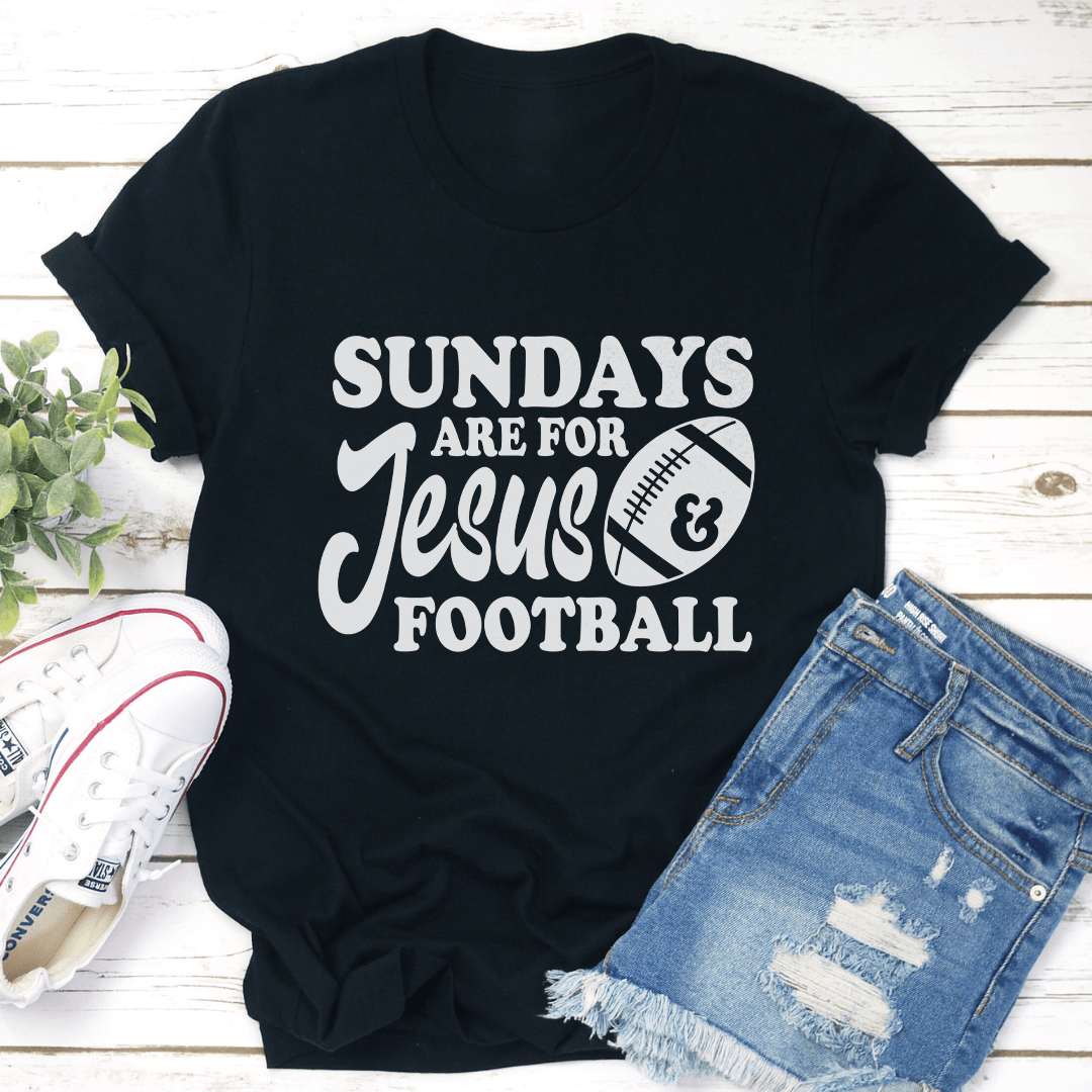 Sundays Are For Jesus  Football Tee 3