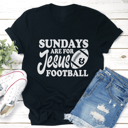 Sundays Are For Jesus  Football Tee 3