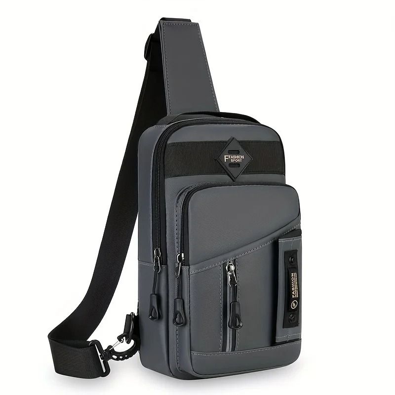 Mens Multifunction Crossbody Chest Bag Travel Sling Shoulder Bag 7