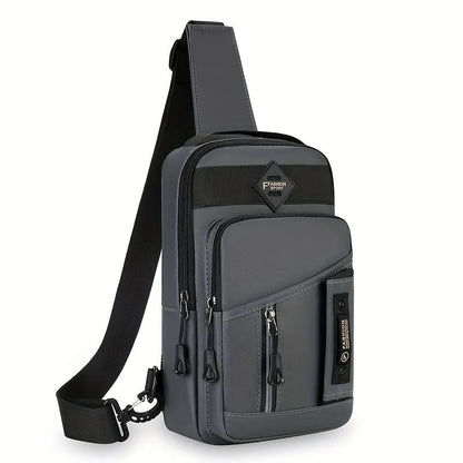 Mens Multifunction Crossbody Chest Bag Travel Sling Shoulder Bag 7