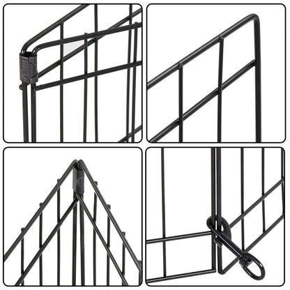 Pet Dog Playpen Exercise Fence Cage Kennel 8 Panel Indoor Outdoor Dog Fence Foldable Portable Pet P 4