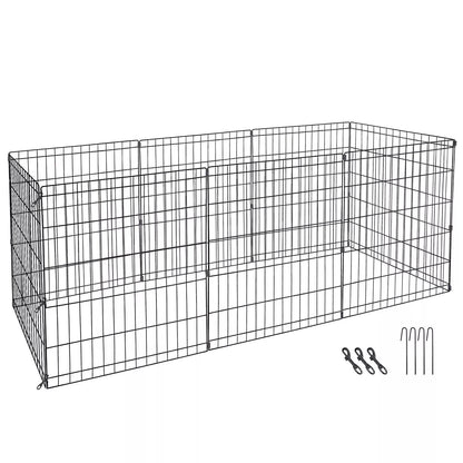 Pet Dog Playpen Exercise Fence Cage Kennel 8 Panel Indoor Outdoor Dog Fence Foldable Portable Pet P 5