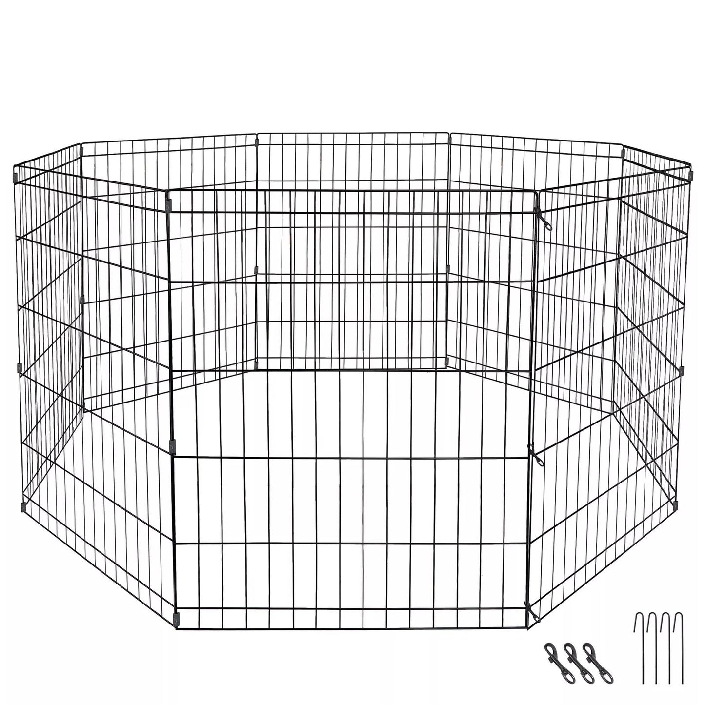 Pet Dog Playpen Exercise Fence Cage Kennel 8 Panel Indoor Outdoor Dog Fence Foldable Portable Pet P 6