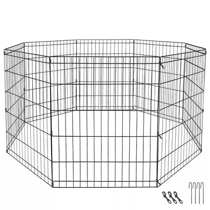Pet Dog Playpen Exercise Fence Cage Kennel 8 Panel Indoor Outdoor Dog Fence Foldable Portable Pet P 6
