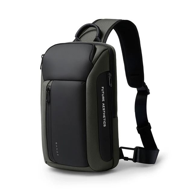Mens Waterproof Oxford Crossbody Chest Bag With Large Capacity 6