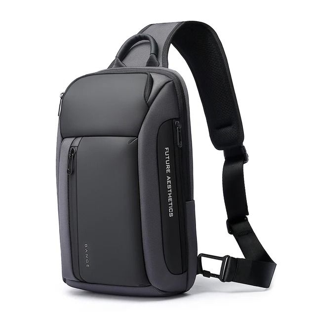 Mens Waterproof Oxford Crossbody Chest Bag With Large Capacity 7