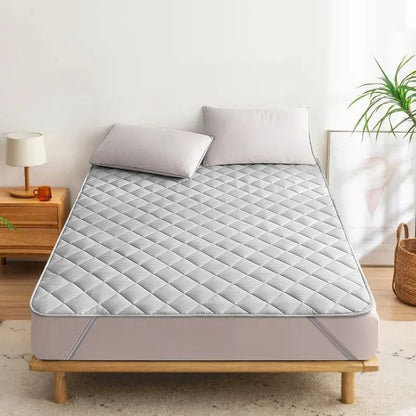 Ultrasonic Mattress Protector Washable Bed Cover With Elastic Band 1
