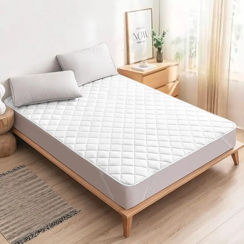 Ultrasonic Mattress Protector Washable Bed Cover With Elastic Band 6