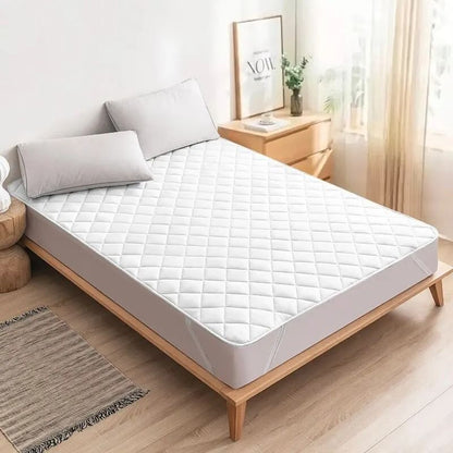 Ultrasonic Mattress Protector Washable Bed Cover With Elastic Band 6