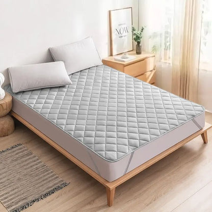 Ultrasonic Mattress Protector Washable Bed Cover With Elastic Band 7