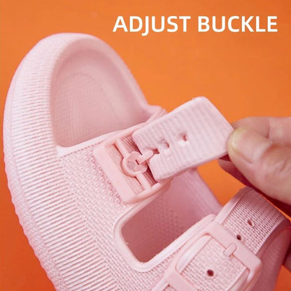 Platform Slippers For Women Soft Sole Cloud Slides Summer Non Slip Beach Sandals 3