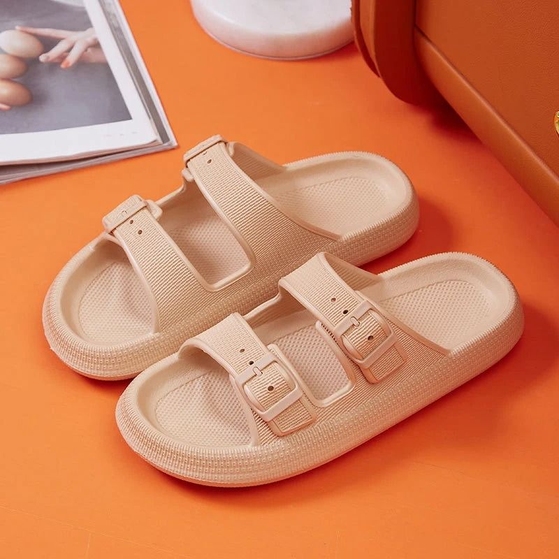 Platform Slippers For Women Soft Sole Cloud Slides Summer Non Slip Beach Sandals 11