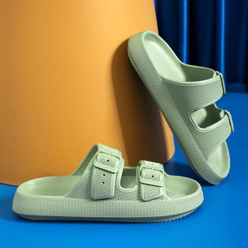 Platform Slippers For Women Soft Sole Cloud Slides Summer Non Slip Beach Sandals 12