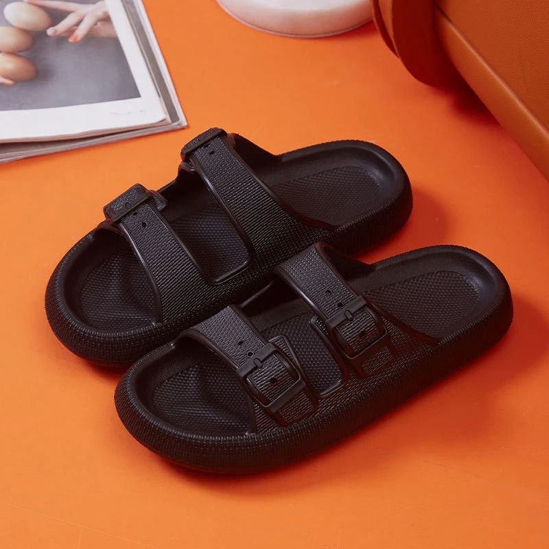 Platform Slippers For Women Soft Sole Cloud Slides Summer Non Slip Beach Sandals 8